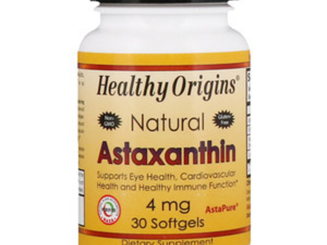 Астаксантин капсулы 4 мг, 30шт (производитель Healthy Origins(США)