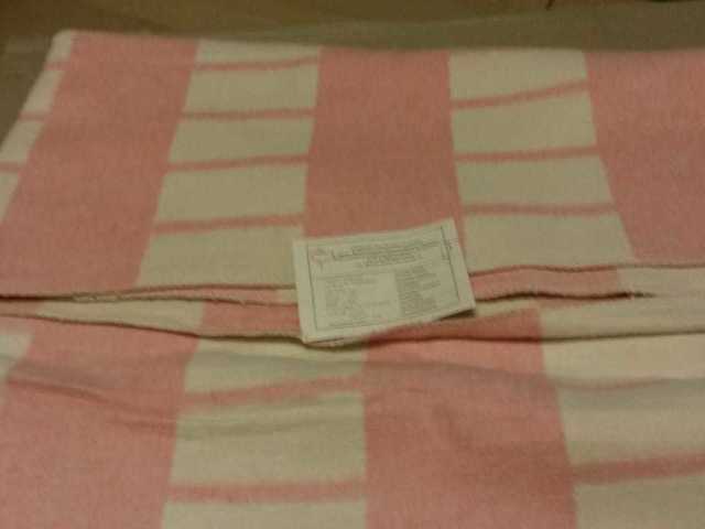 Одеяло байковое розовое в клетку 212х140