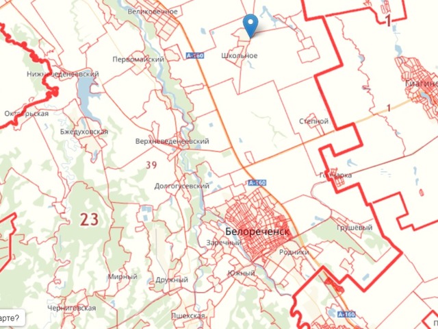 Карта великовечное белореченского района краснодарского края