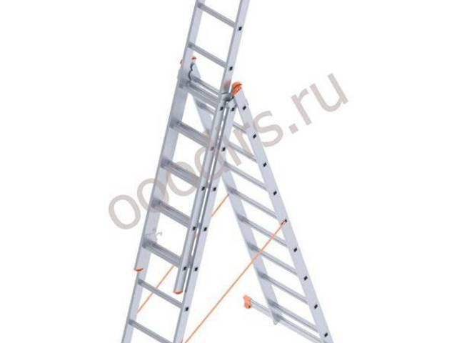 Sarayli-m трехсекционная лестница алюминиевая