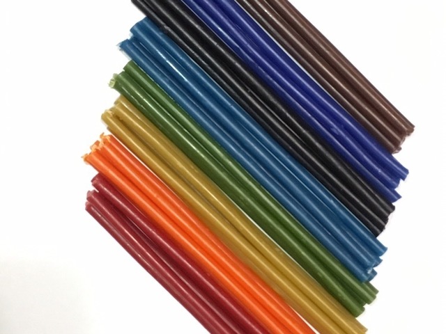 Свечи восковые - тонкие, цветные (5,4х165мм)