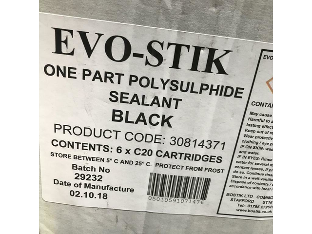 120 x Evo-Stik One Part Polysulphide Sealant Black