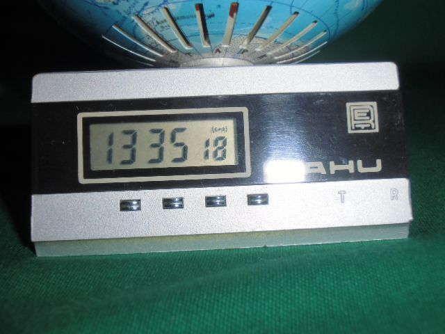 Сувенир приёмник-глобусс часами Rahu-87
