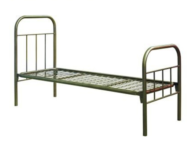 Металлические кровати со спинками из ДСП и кровати с ламелями