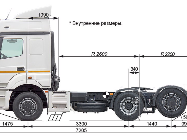 Камаз 5490 чертеж