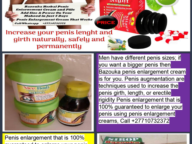 Bazouka Natural Penis Enlargement Products In London England And Kuwait Call ✆ +27710732372 Buy Bazouka Herbal Kit For Men In Pretoria South Africa And Shapai Town in Kazakhstan